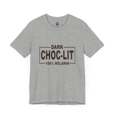 Dark Choc-Lit-Jersey Knit T-Shirt