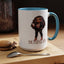 Standing on Business-Brown Woman-Accent Coffee Mug (11, 15oz)