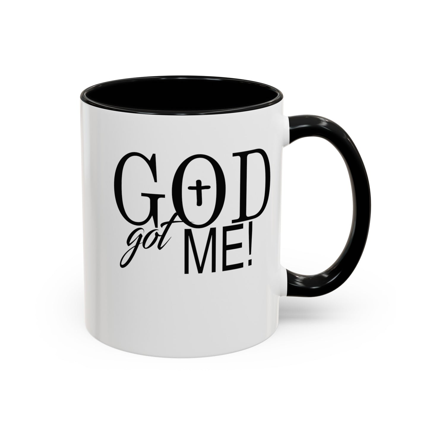 God Got Me-Accent Coffee Mug (11, 15oz)