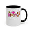 Blessed Flowers-Accent Coffee Mug (11, 15oz)