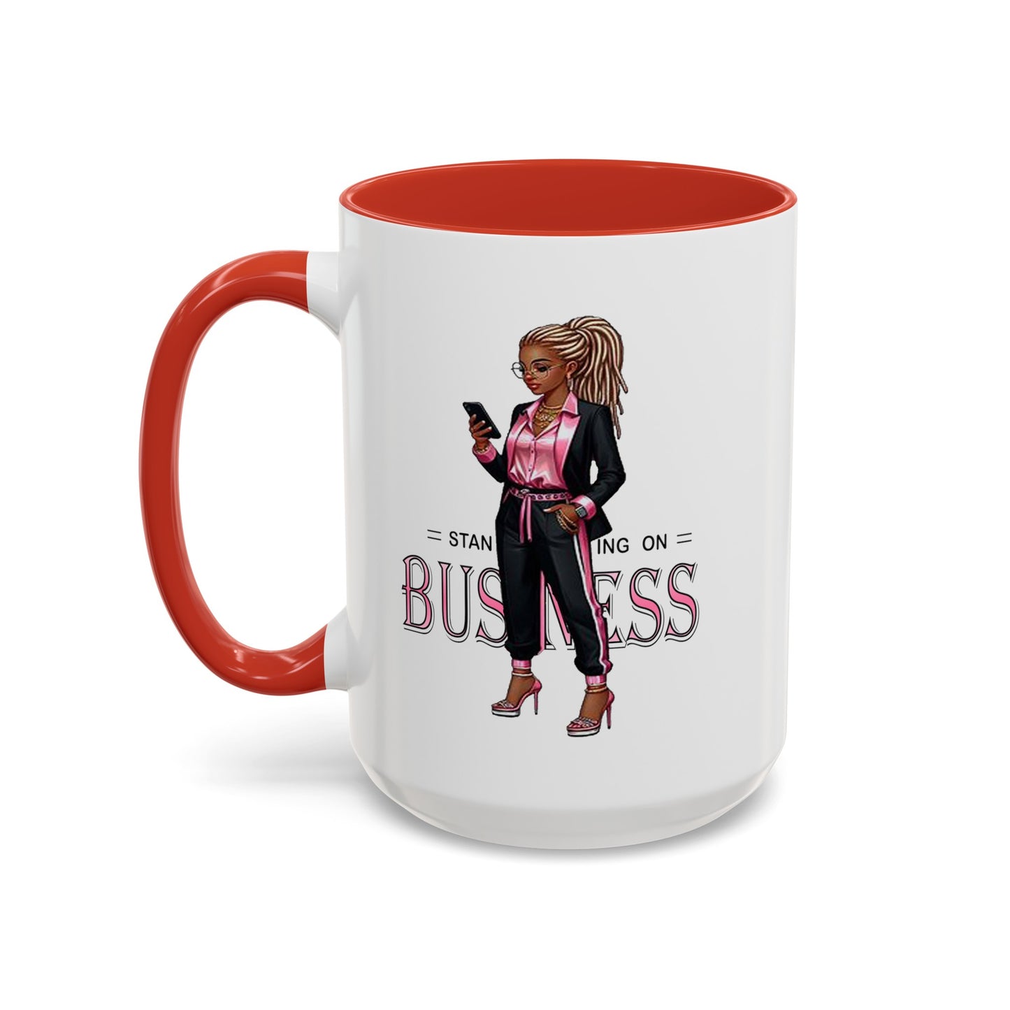 Standing on Business-Dreads-Accent Coffee Mug (11, 15oz)