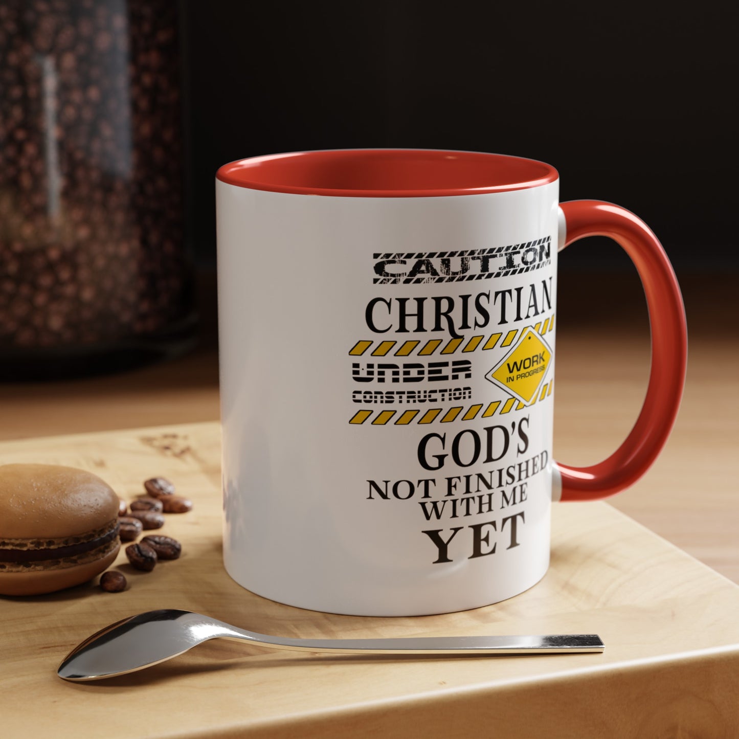 Christian Under Construction-Accent Coffee Mug (11, 15oz)