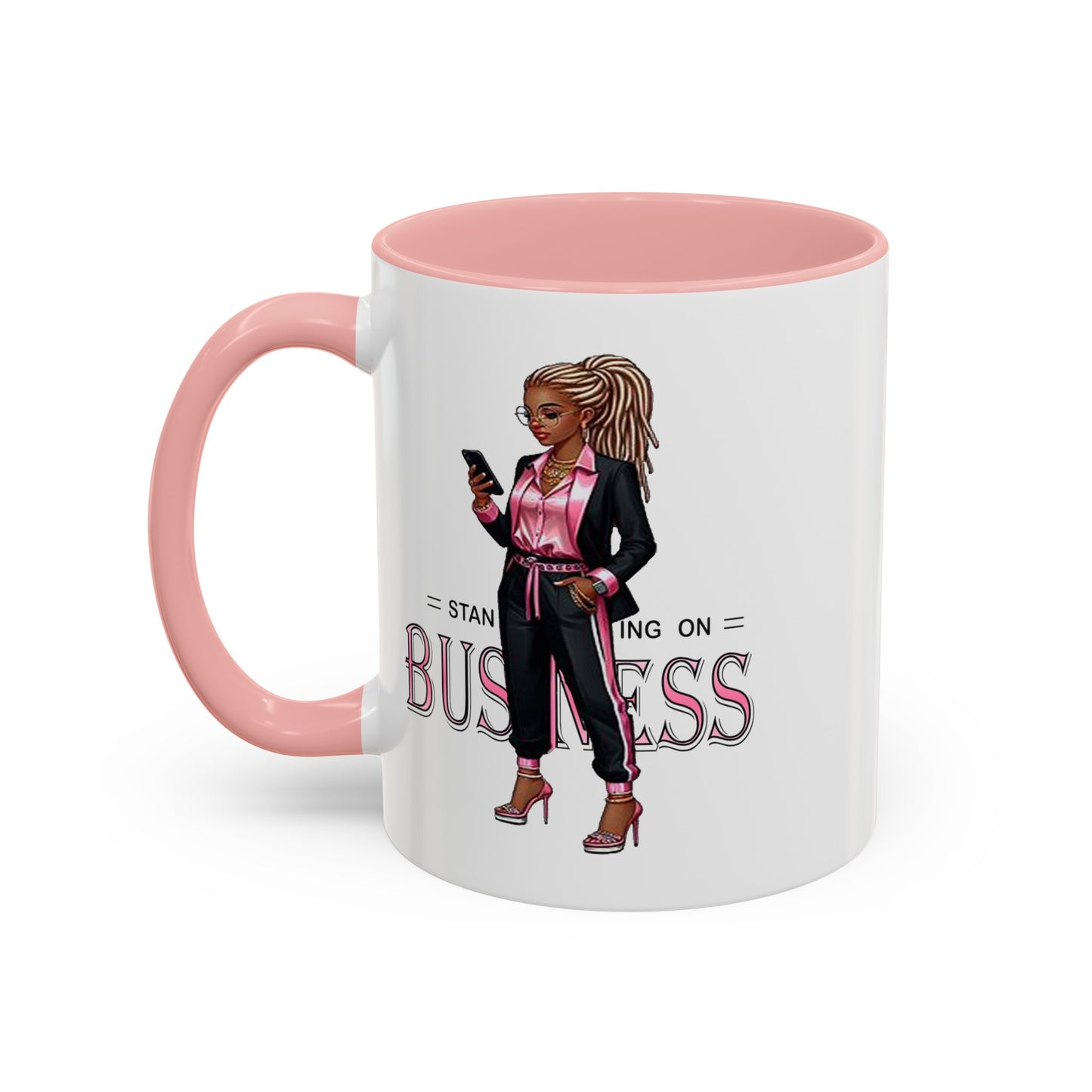 Standing on Business-Dreads-Accent Coffee Mug (11, 15oz)