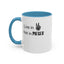 In Peace-Accent Coffee Mug (11, 15oz)