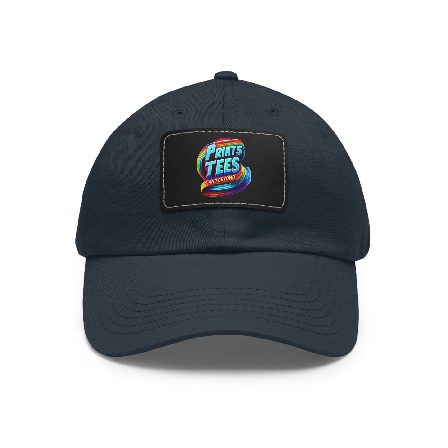 PTB-Dad Hat with Leather Patch (Rectangle)