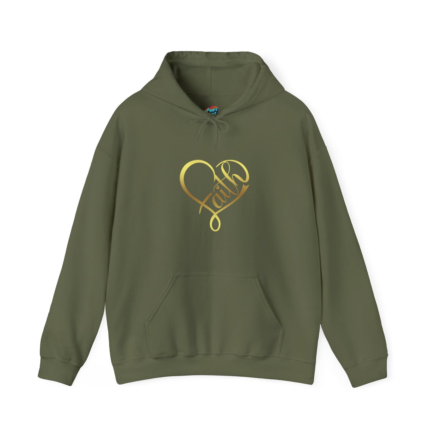 Faith Heart-Heavy Blend™ Classic Hoodie