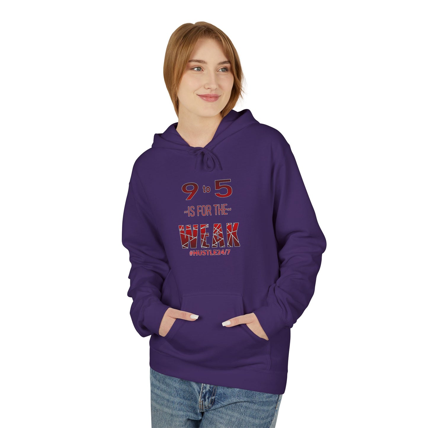 9 to 5-Midweight Softstyle Fleece Hoodie