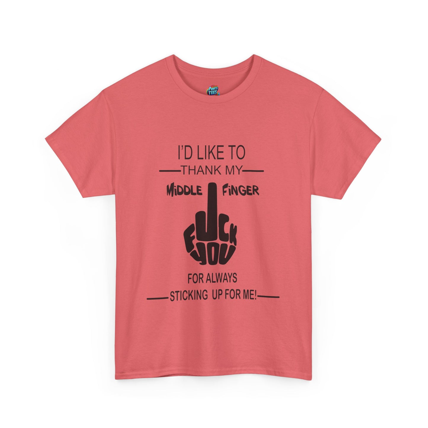 Fu(k You-Middle Finger-Heavy Cotton Classic Tee