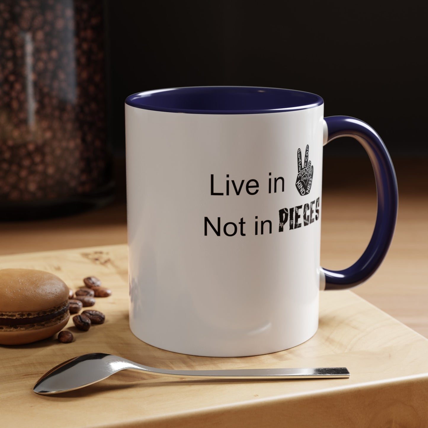 In Peace-Accent Coffee Mug (11, 15oz)