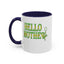 Hello Mother-Accent Coffee Mug (11, 15oz)