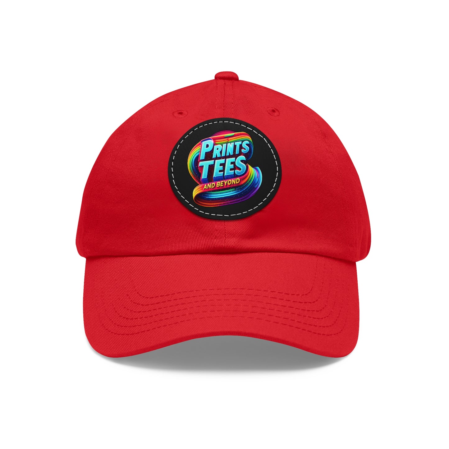 PTB-Dad Hat with Leather Patch (Round)