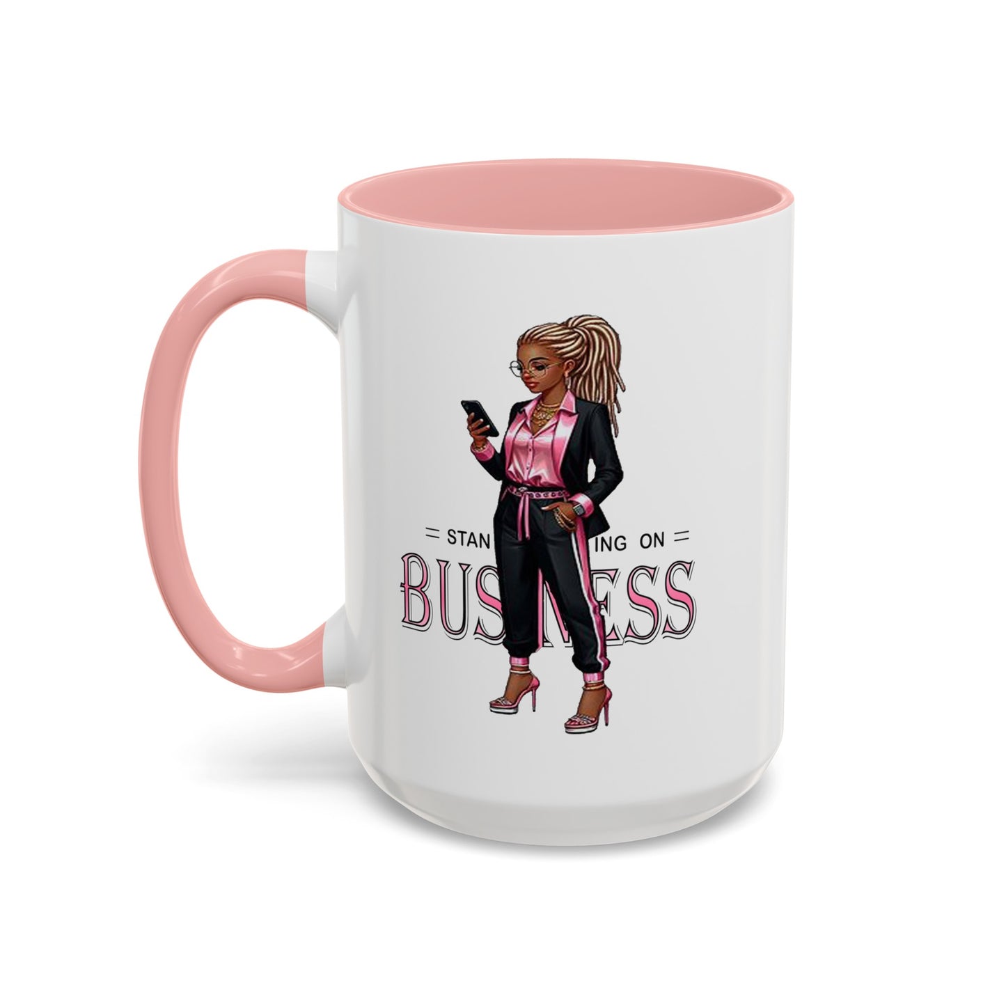 Standing on Business-Dreads-Accent Coffee Mug (11, 15oz)