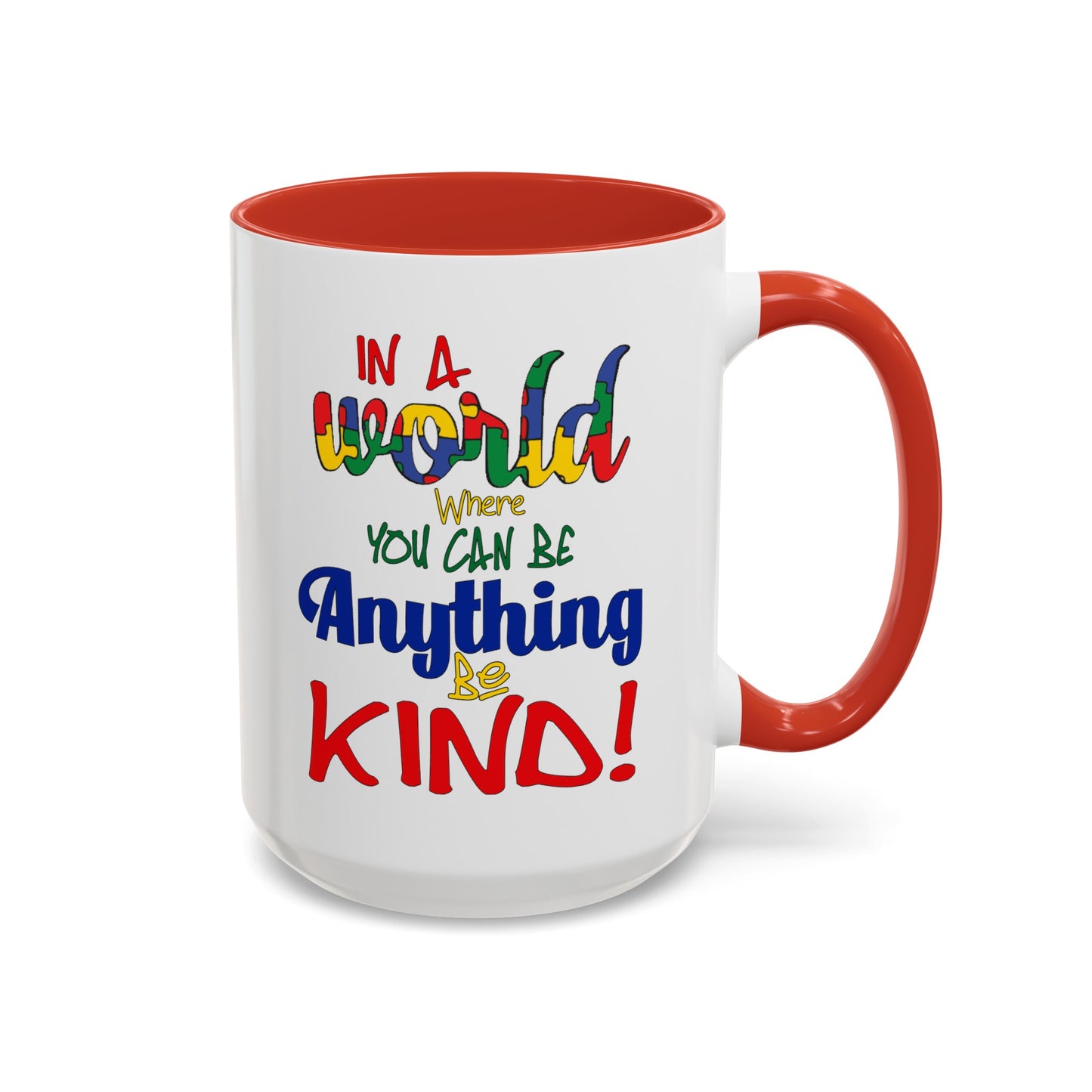 Be Kind-Accent Coffee Mug (11, 15oz)