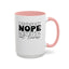 Nope-Accent Coffee Mug (11, 15oz)