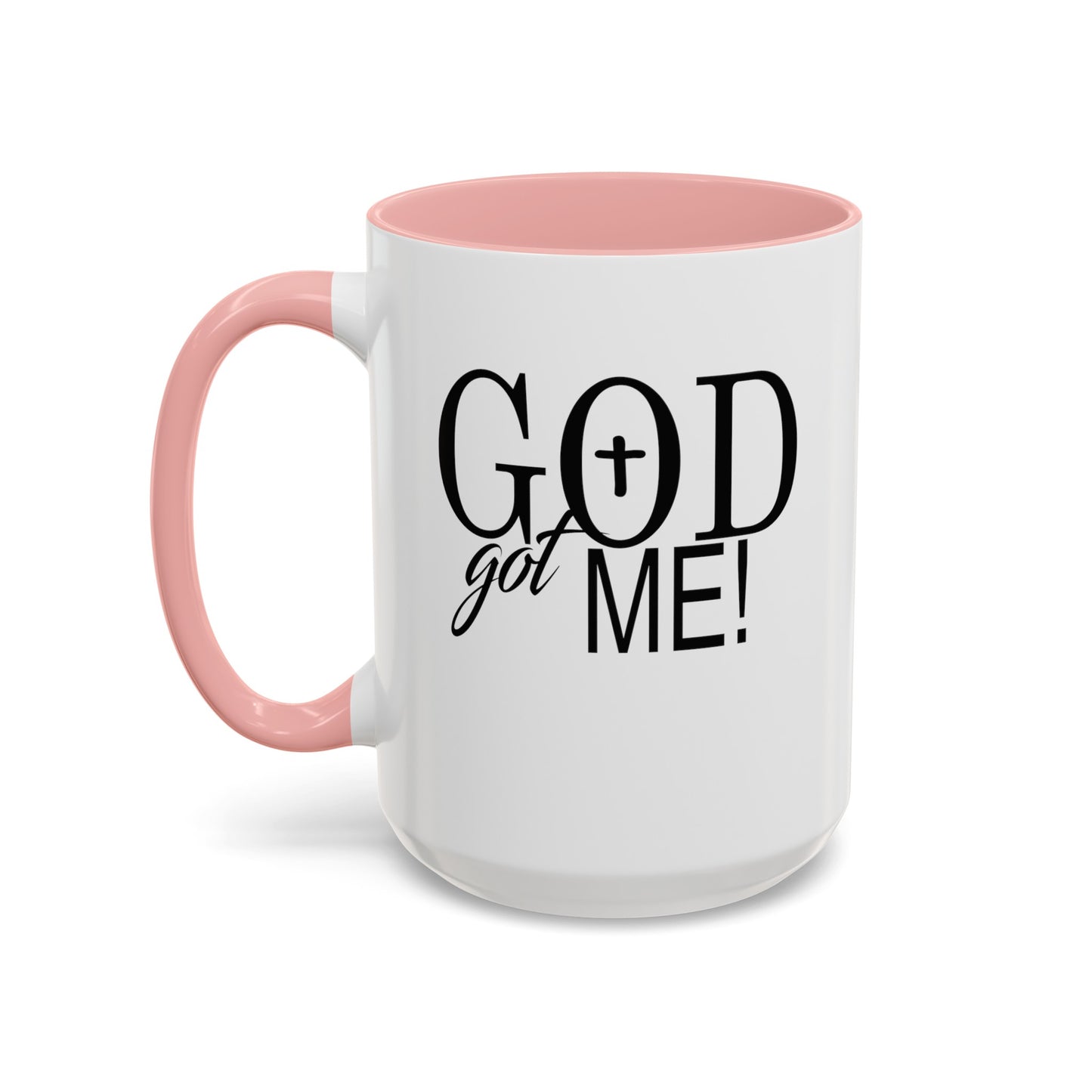 God Got Me-Accent Coffee Mug (11, 15oz)