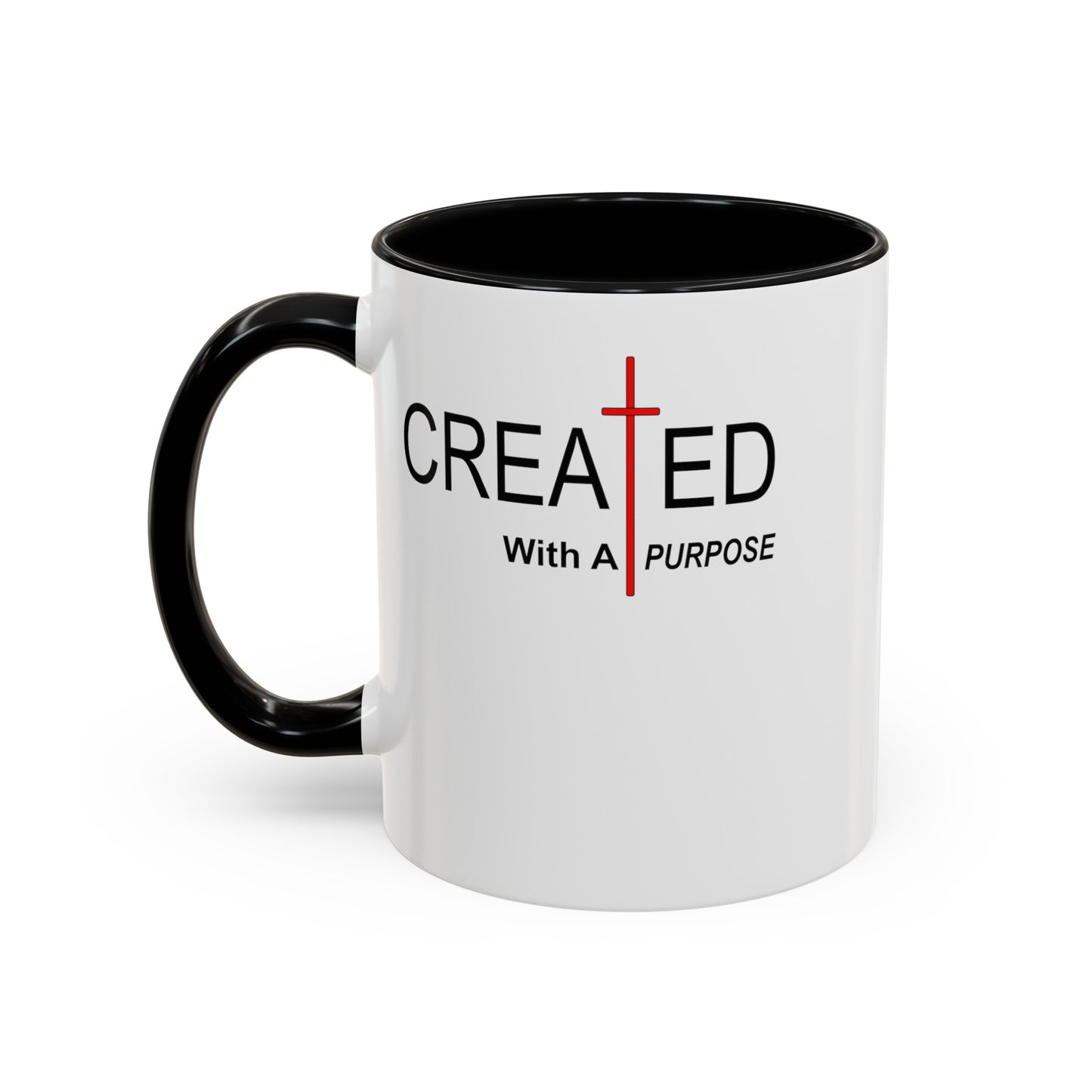 Created With Purpose-Accent Coffee Mug (11, 15oz)