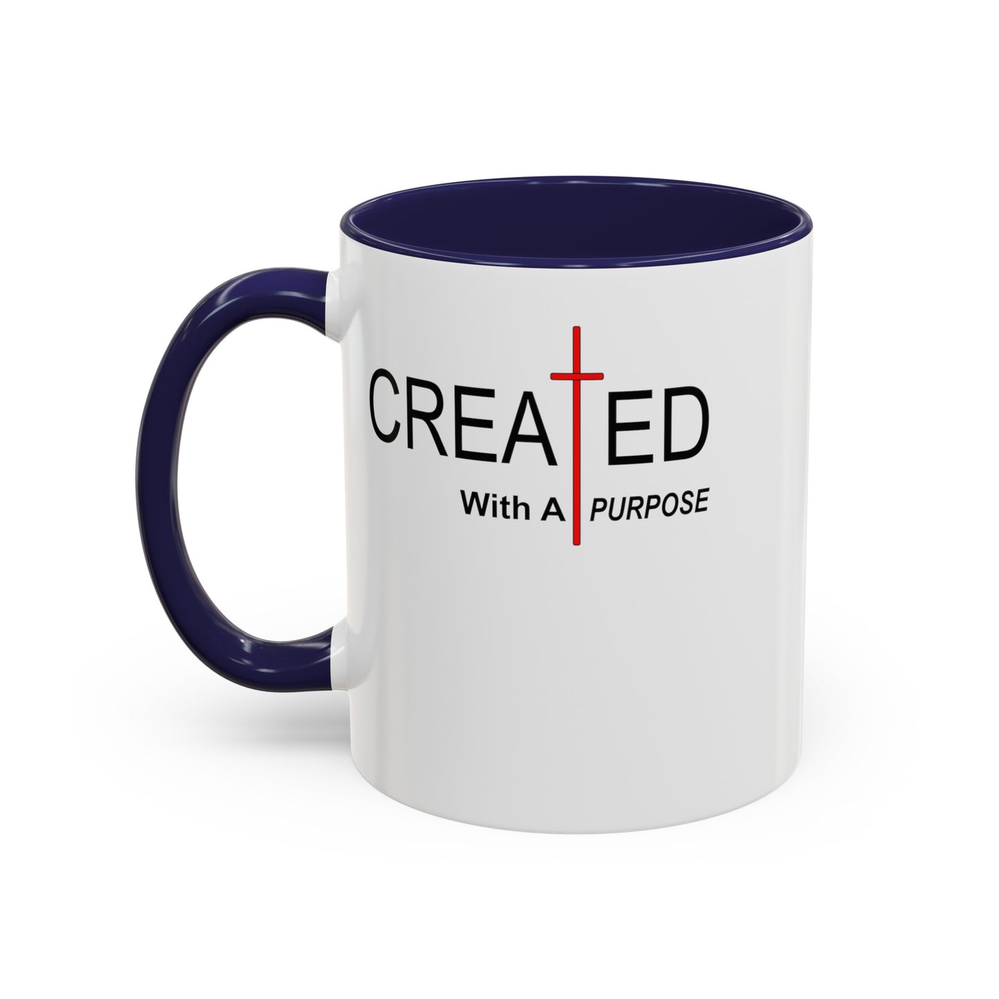 Created With Purpose-Accent Coffee Mug (11, 15oz)