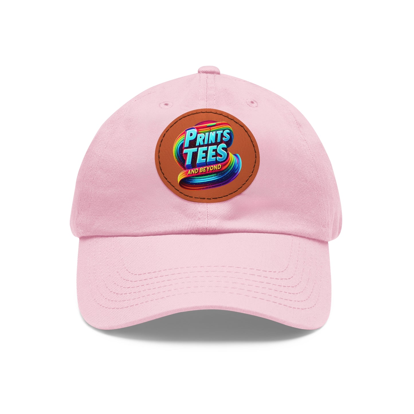 PTB-Dad Hat with Leather Patch (Round)