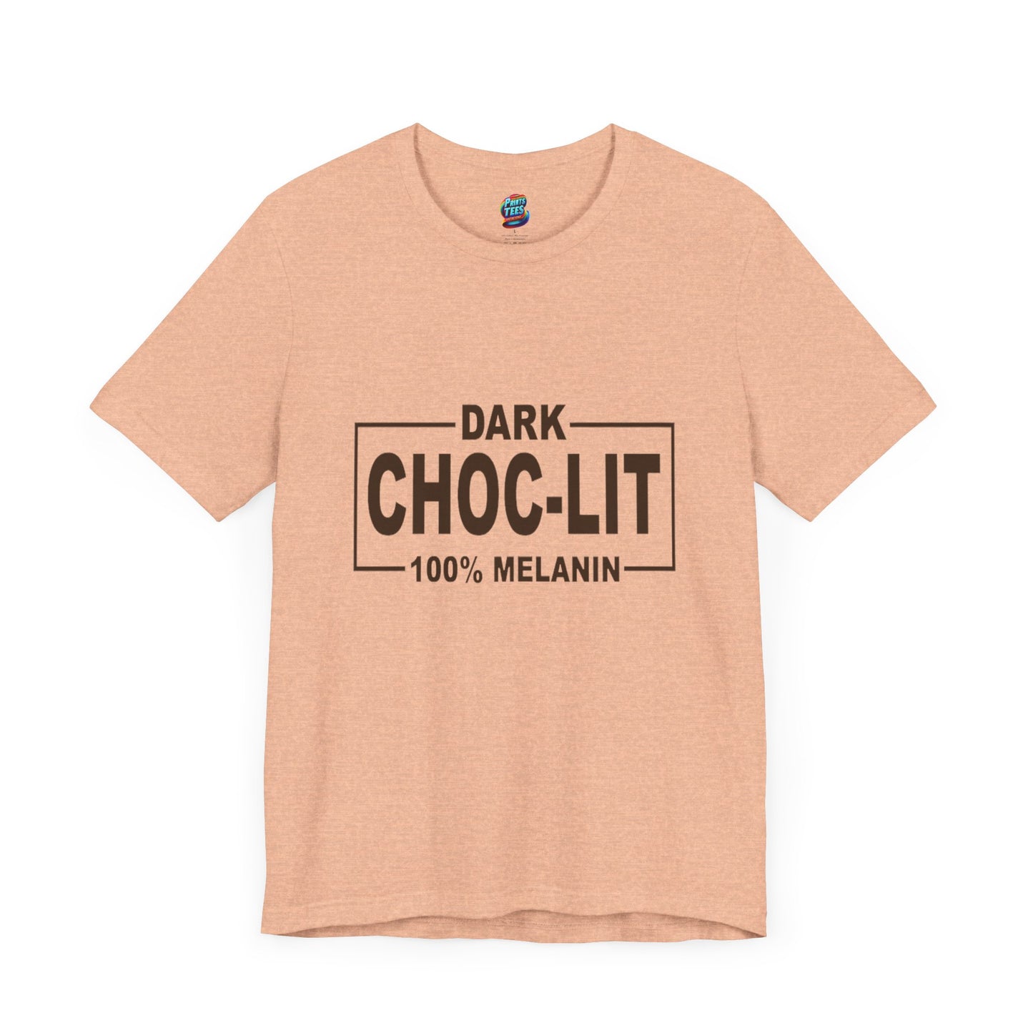 Dark Choc-Lit-Jersey Knit T-Shirt