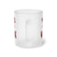 9 to 5-Frosted Glass Mug, 11oz