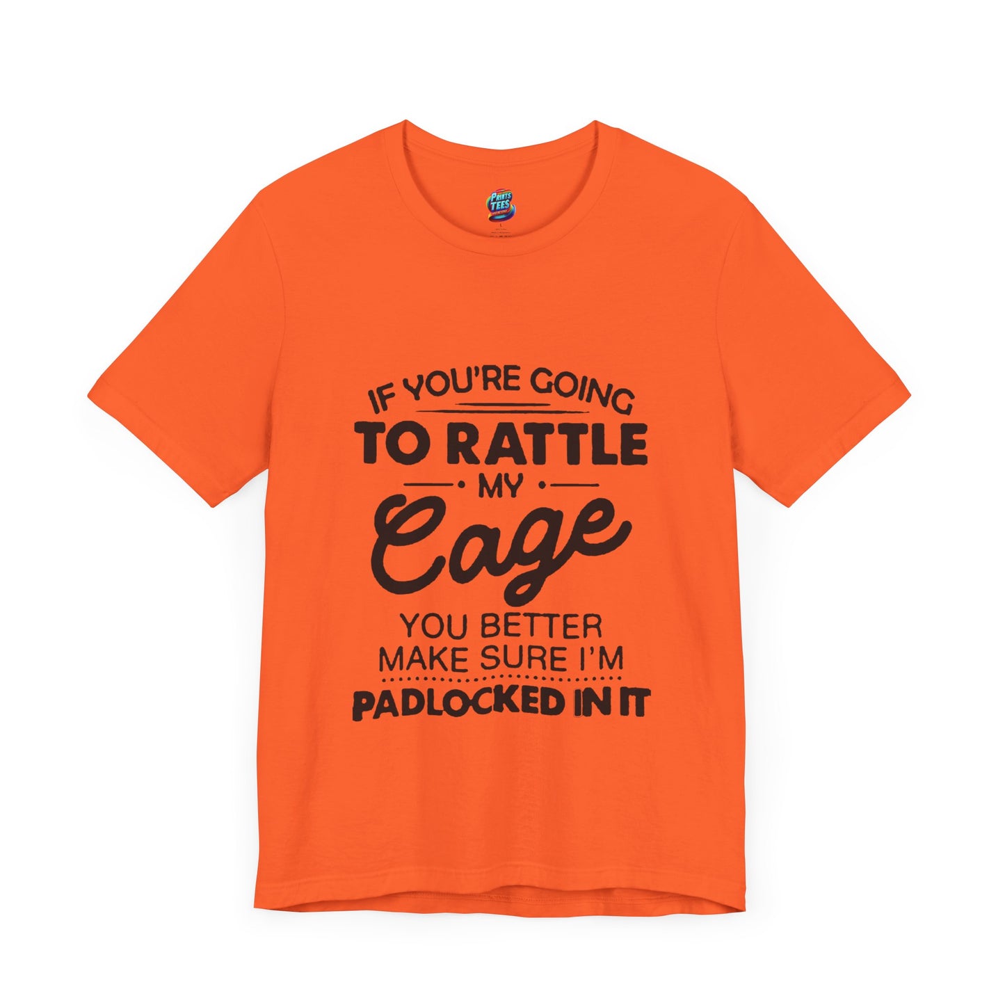 Rattle My Cage-Jersey Knit T-Shirt