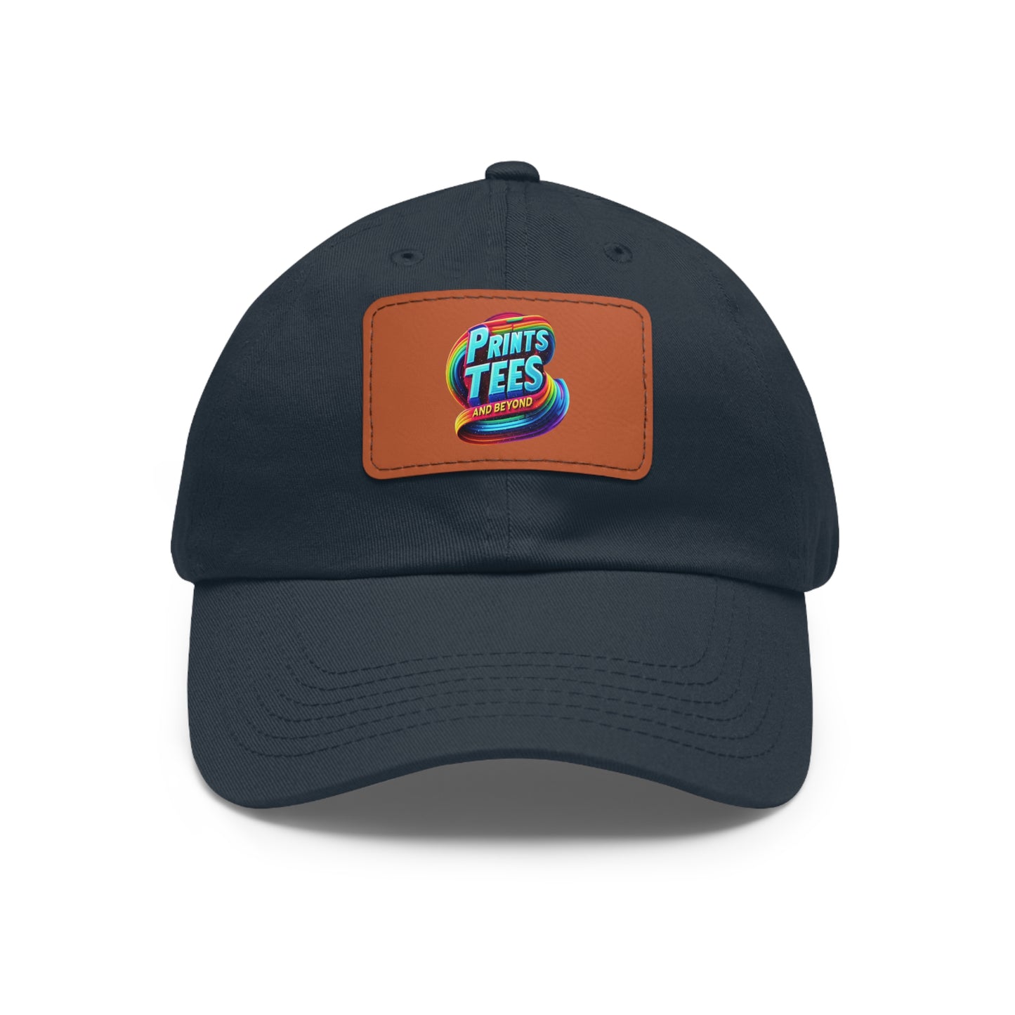 PTB-Dad Hat with Leather Patch (Rectangle)