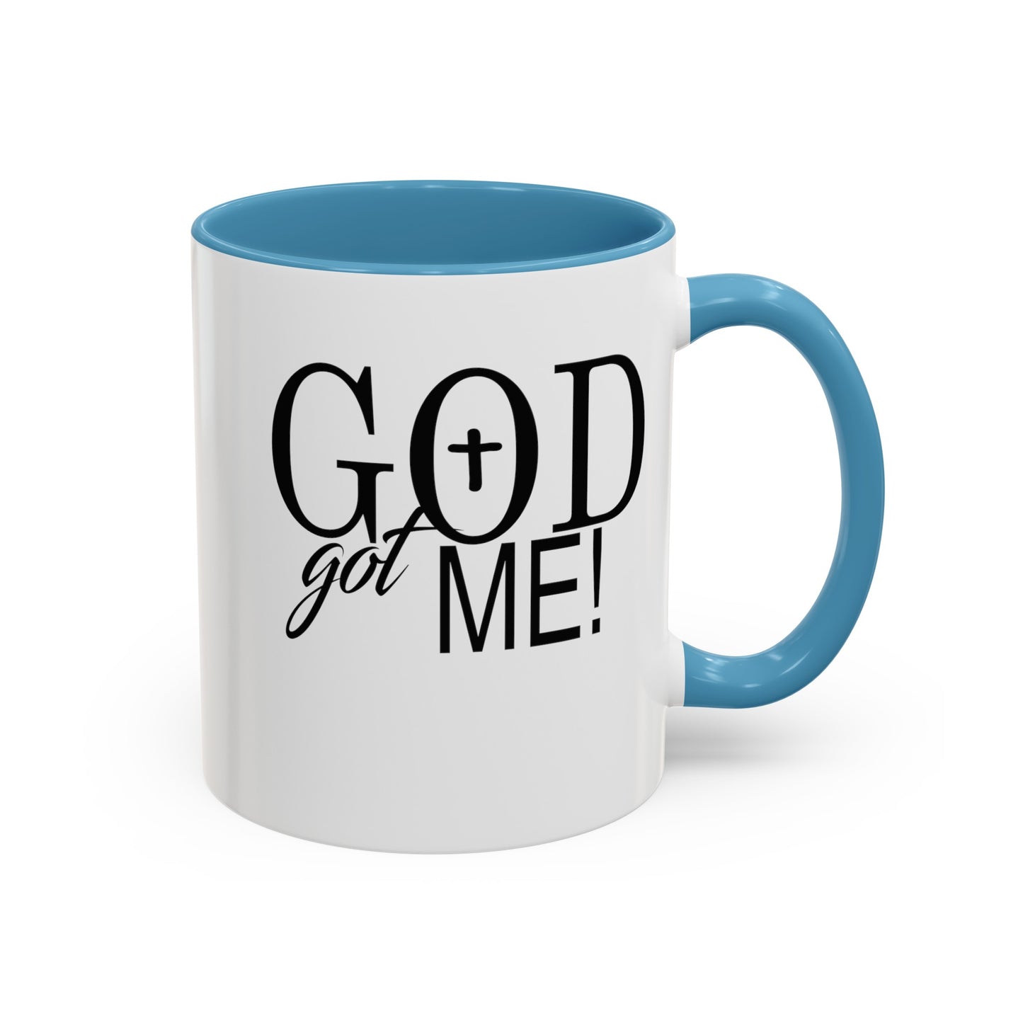 God Got Me-Accent Coffee Mug (11, 15oz)