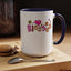Blessed Flowers-Accent Coffee Mug (11, 15oz)