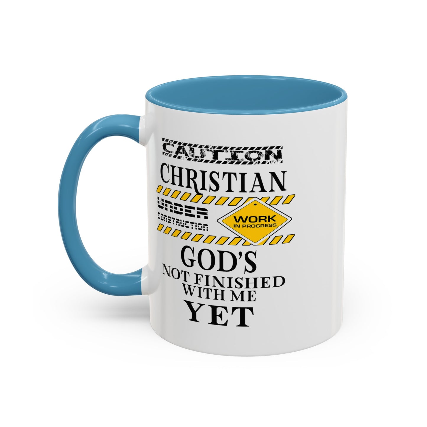 Christian Under Construction-Accent Coffee Mug (11, 15oz)