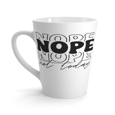 Nope-Latte Mug, 12oz