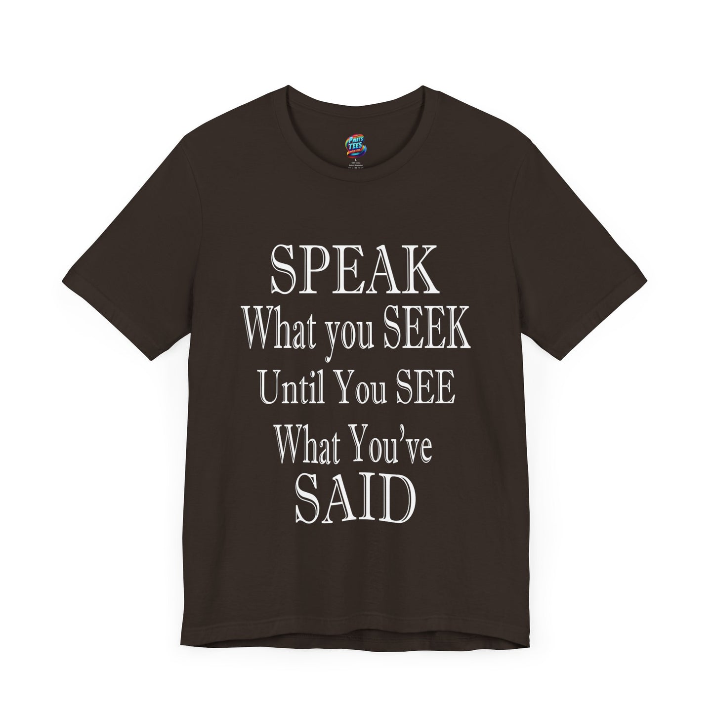 Speak-Seek-Jersey Knit T-Shirt