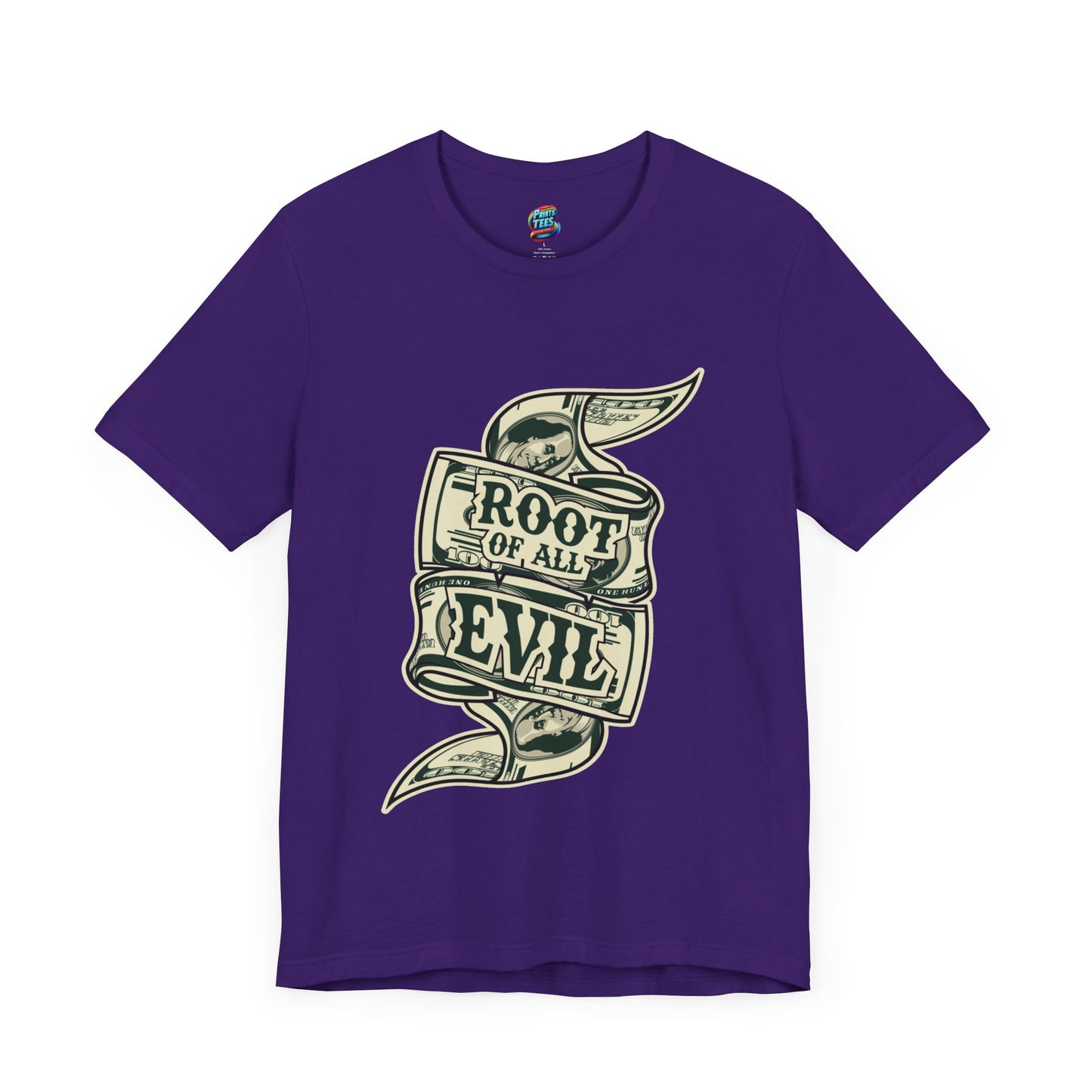 Root of Evil-Money-Jersey Knit T-Shirt