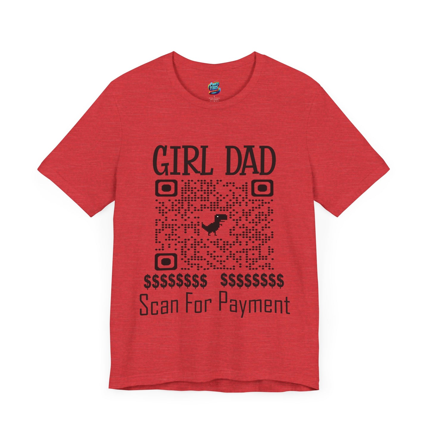 Scan for Payment-Jersey Knit T-Shirt