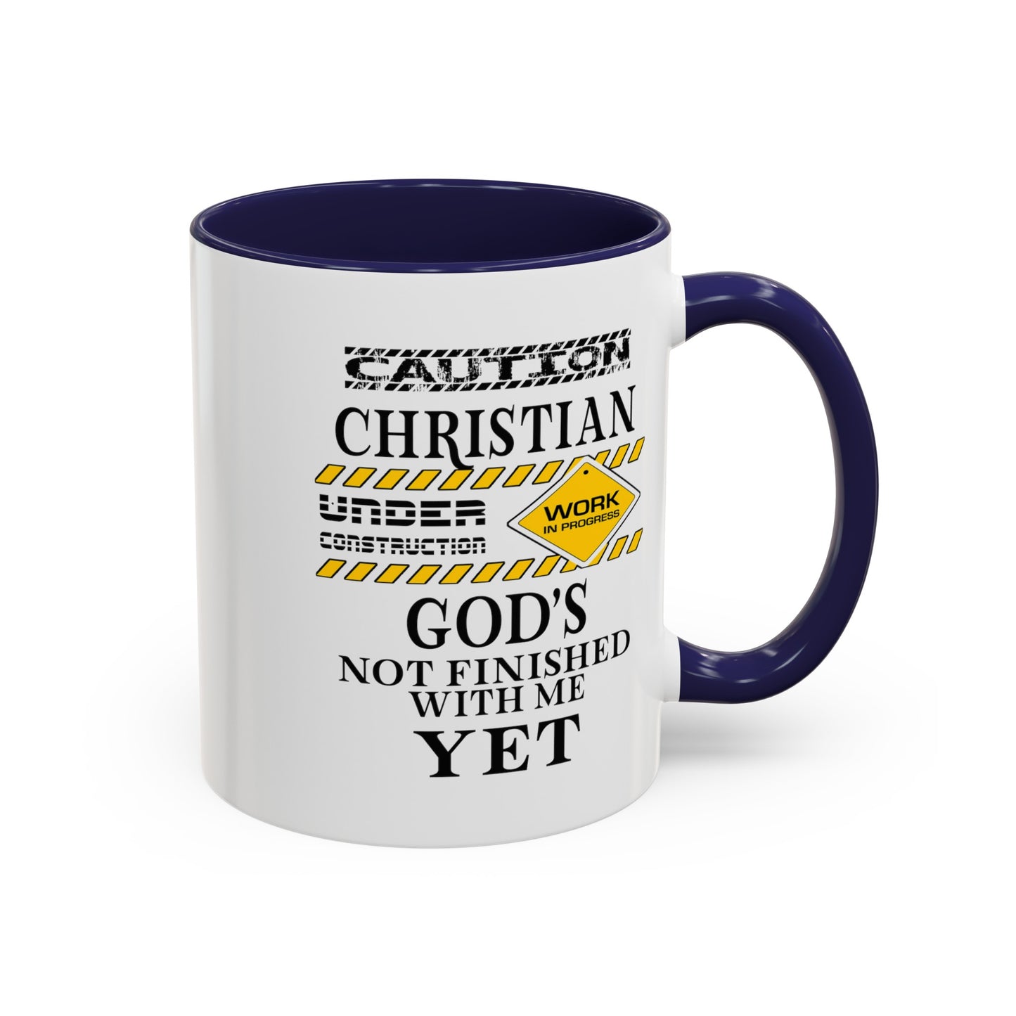 Christian Under Construction-Accent Coffee Mug (11, 15oz)