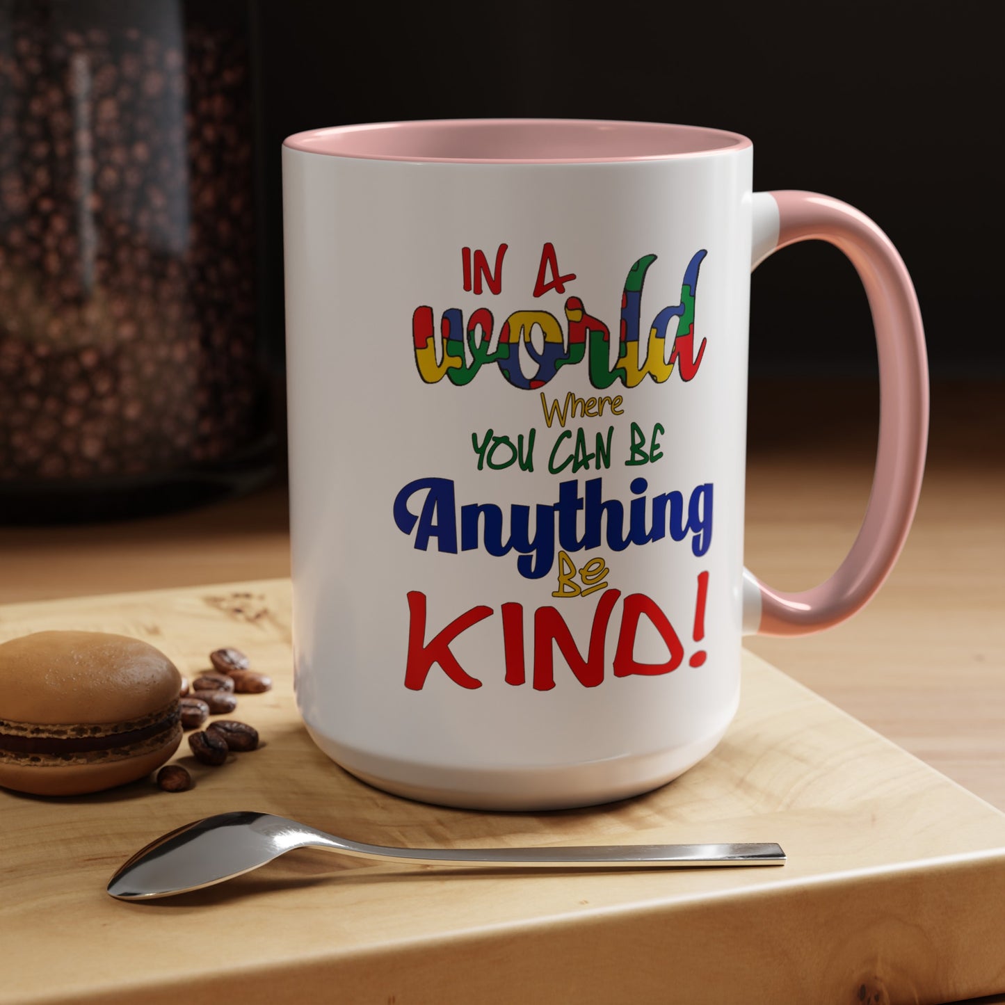 Be Kind-Accent Coffee Mug (11, 15oz)