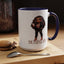 Standing on Business-Brown Woman-Accent Coffee Mug (11, 15oz)