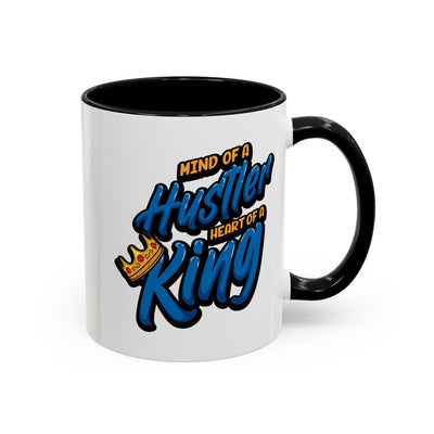 Mind of a Hustler-Accent Coffee Mug (11, 15oz)