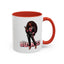 Standing on Business-Black Woman-Accent Coffee Mug (11, 15oz)