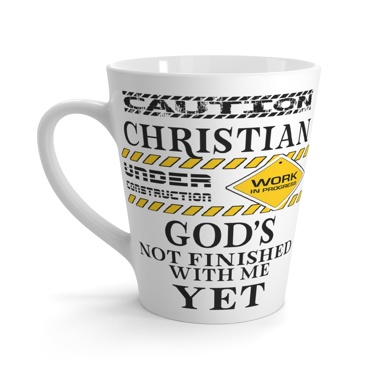 Christian Under Construction-Latte Mug, 12oz