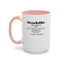 Baddie Definition-Accent Coffee Mug (11, 15oz)