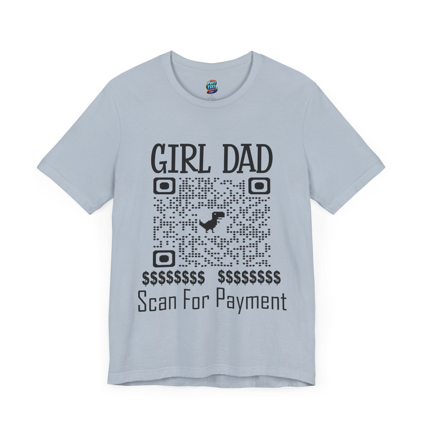 Scan for Payment-Jersey Knit T-Shirt