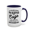 Rattle My Cage-Accent Coffee Mug (11, 15oz)