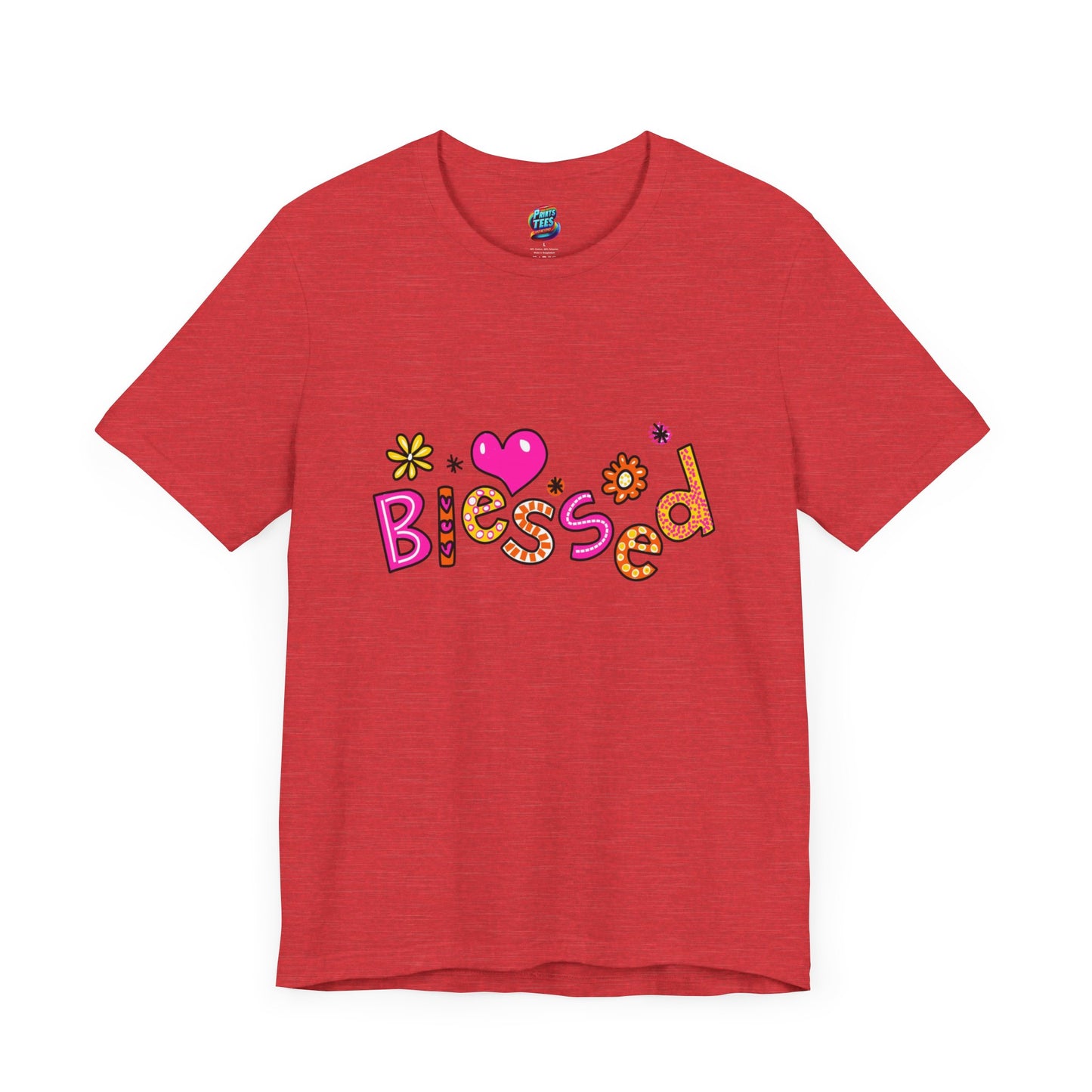 Blessed Flowers-Jersey Knit T-Shirt