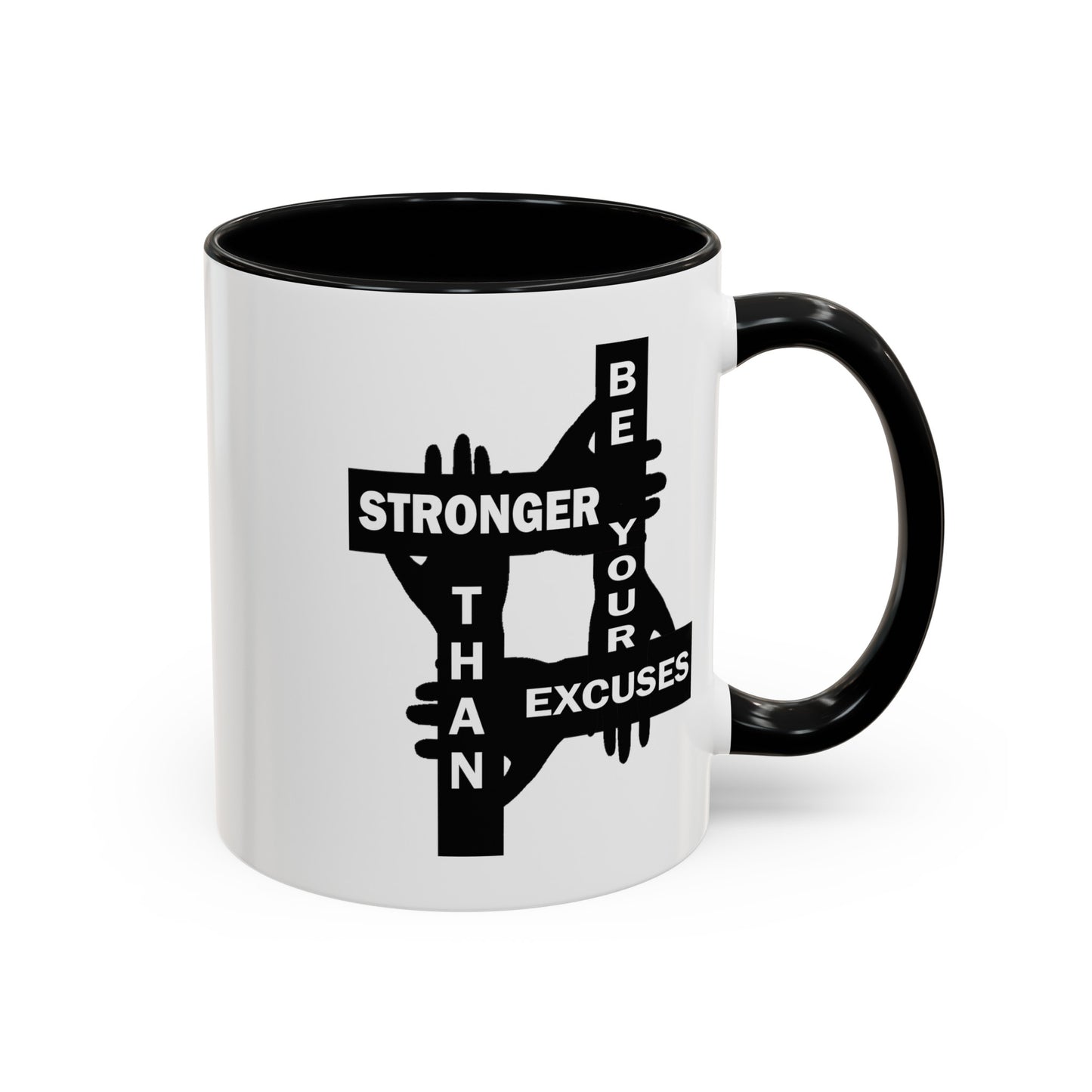 Be Stronger-Accent Coffee Mug (11, 15oz)