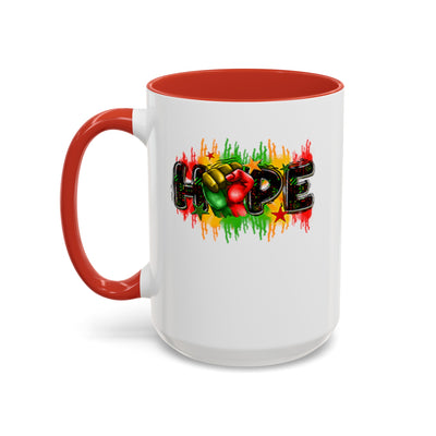 Hope Fist-Accent Coffee Mug (11, 15oz)