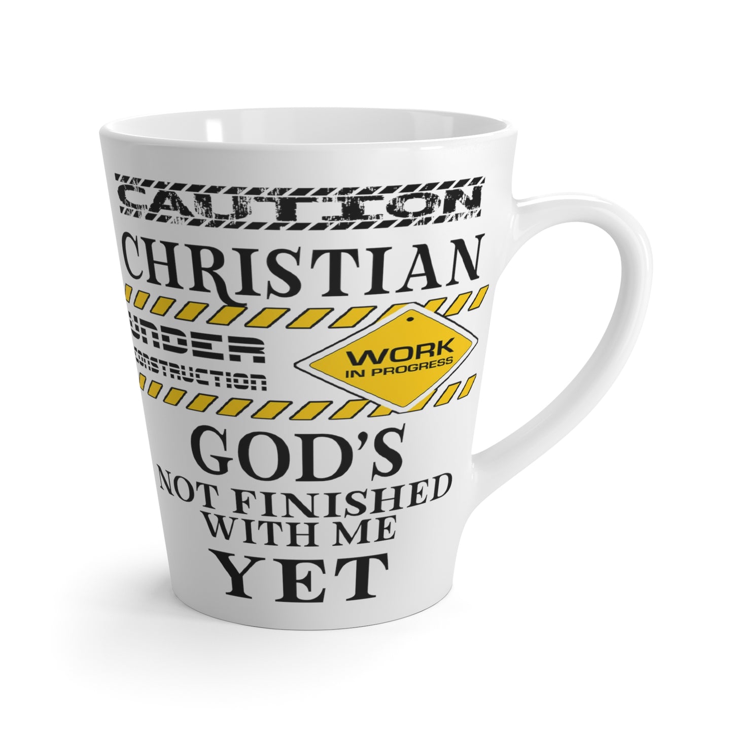 Christian Under Construction-Latte Mug, 12oz