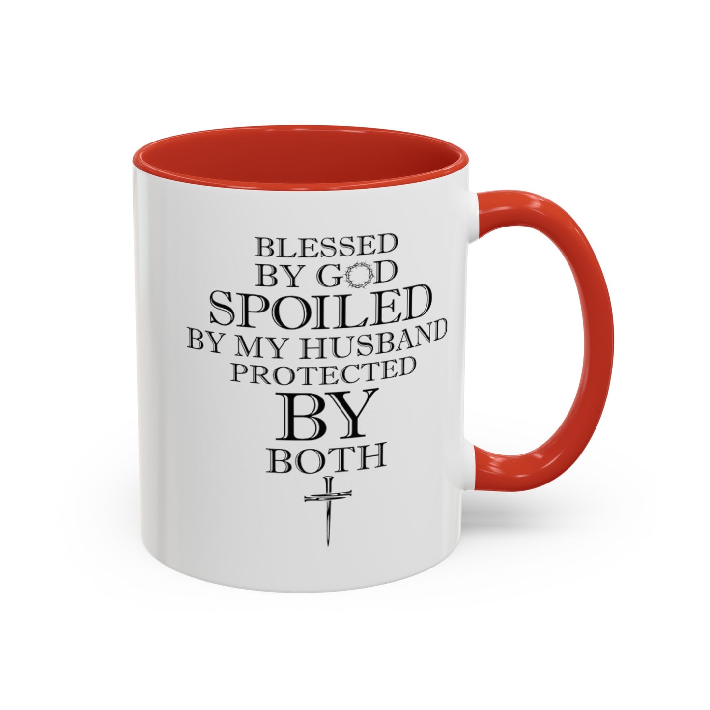 Blessed by God-Accent Coffee Mug (11, 15oz)