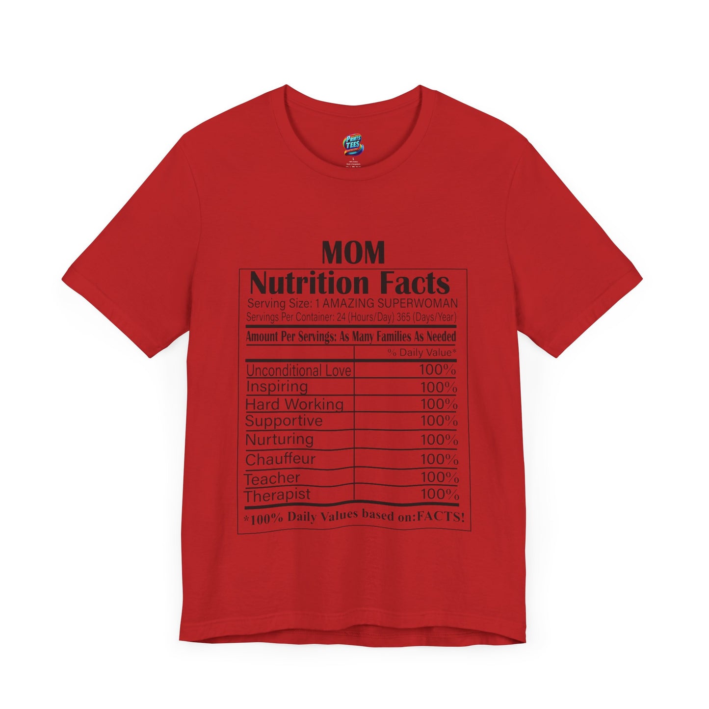 Mom-Nutritional Facts-Jersey Knit T-Shirt