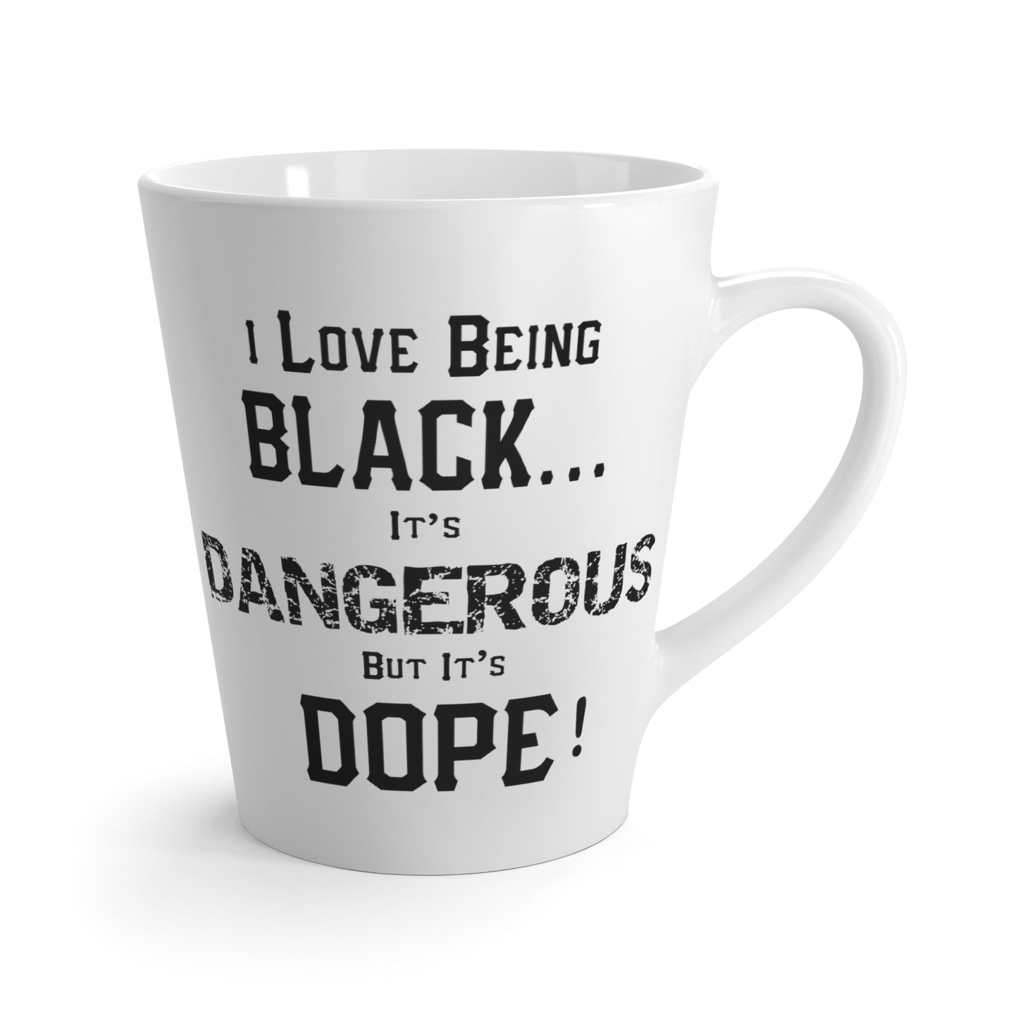 Black is Dangerous-Latte Mug, 12oz