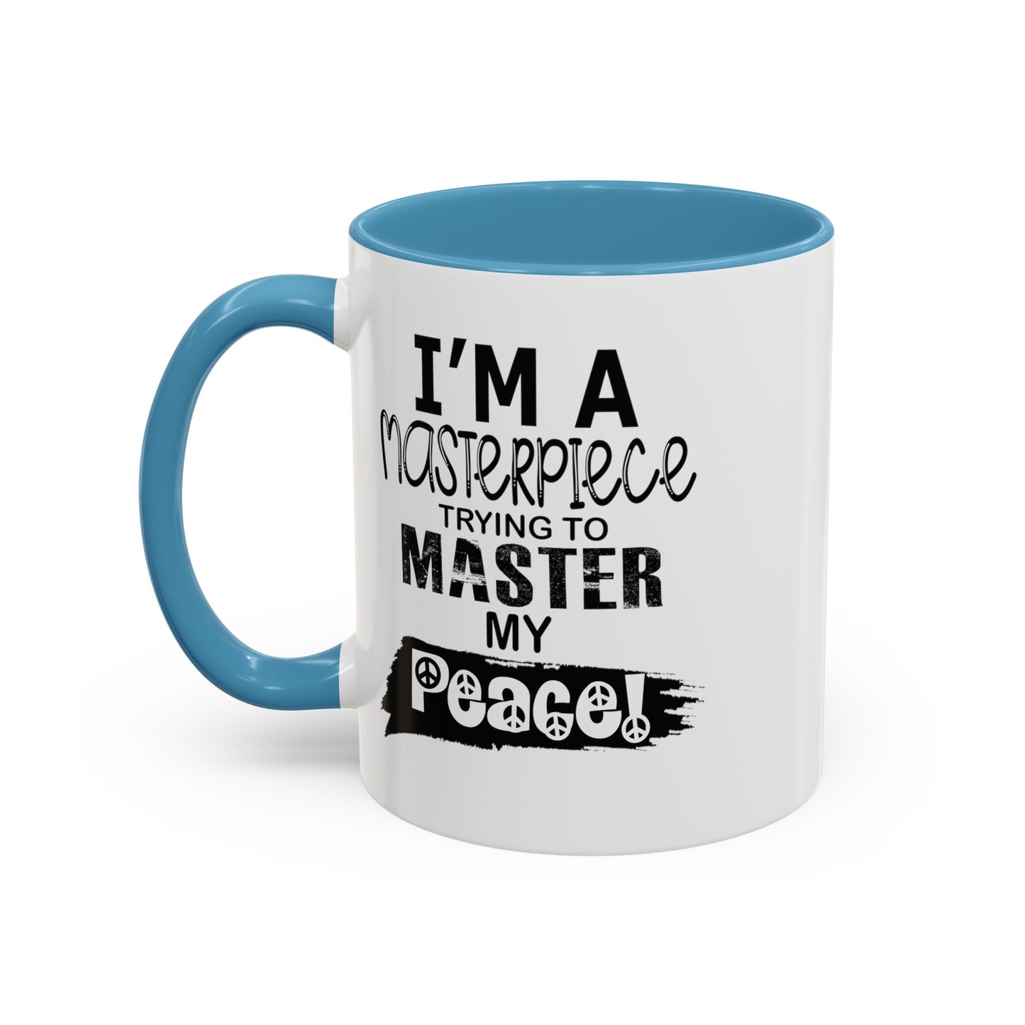 Master Peace-Black-Accent Coffee Mug (11, 15oz)